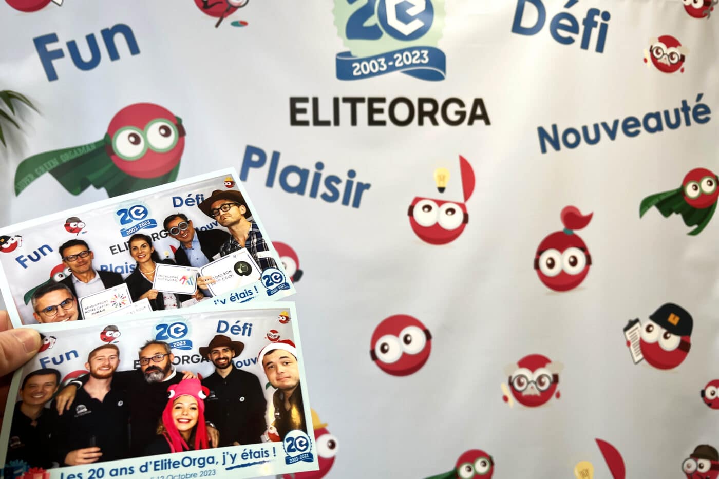 Selfies souvenirs EliteOrga 20 ans